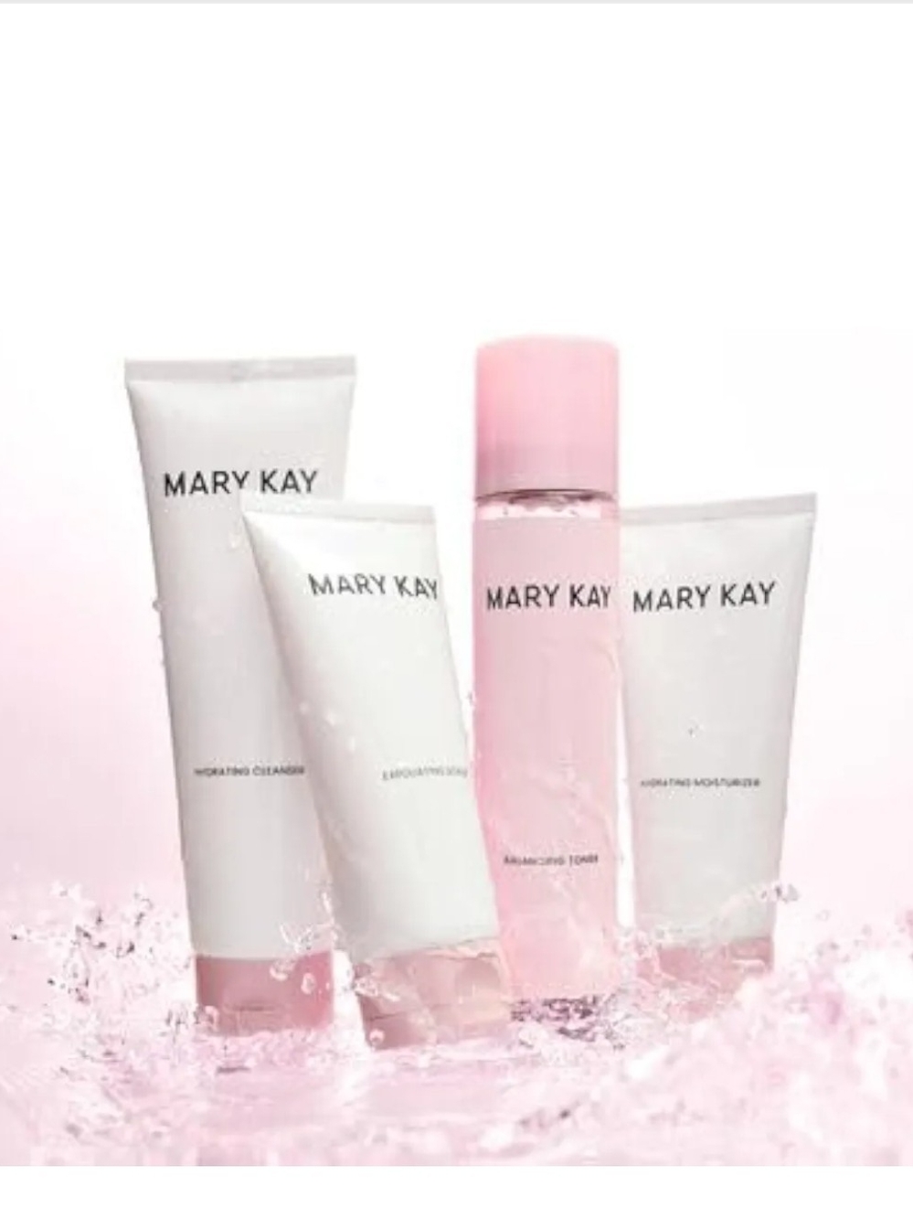 Mary Kay Hydrating Skincare Set in Pink and White
